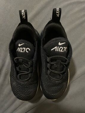 Nike Kids Black Air270 Slip-On Sneakers